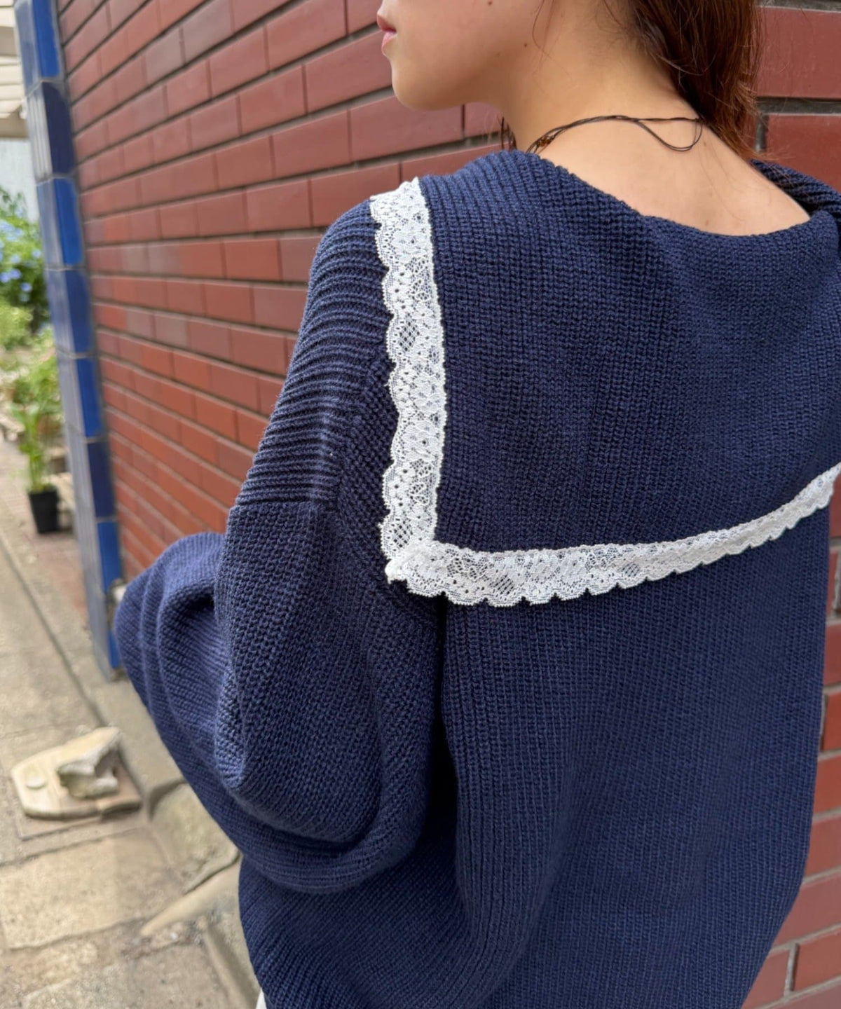 w closet Sailor collar knit - Image 13
