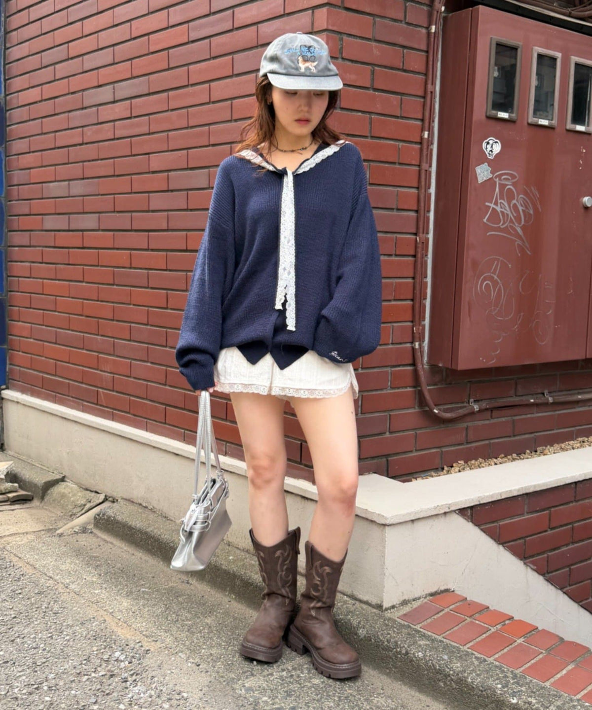 w closet Sailor collar knit - Image 8