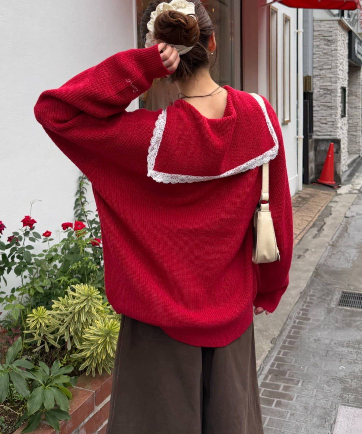 w closet Sailor collar knit - Image 16