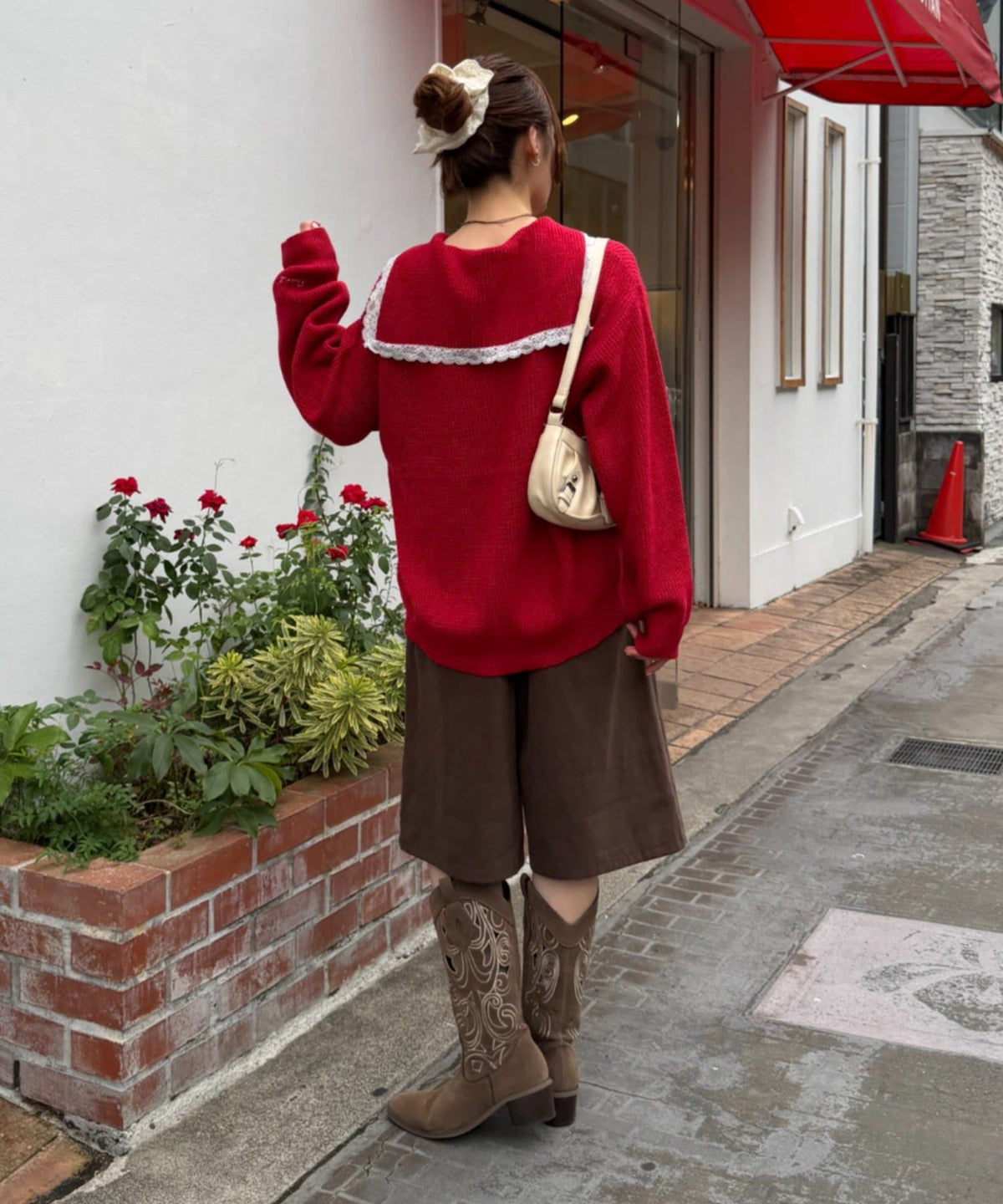 w closet Sailor collar knit - Image 18