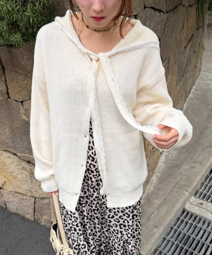 w closet Sailor collar knit - Image 24