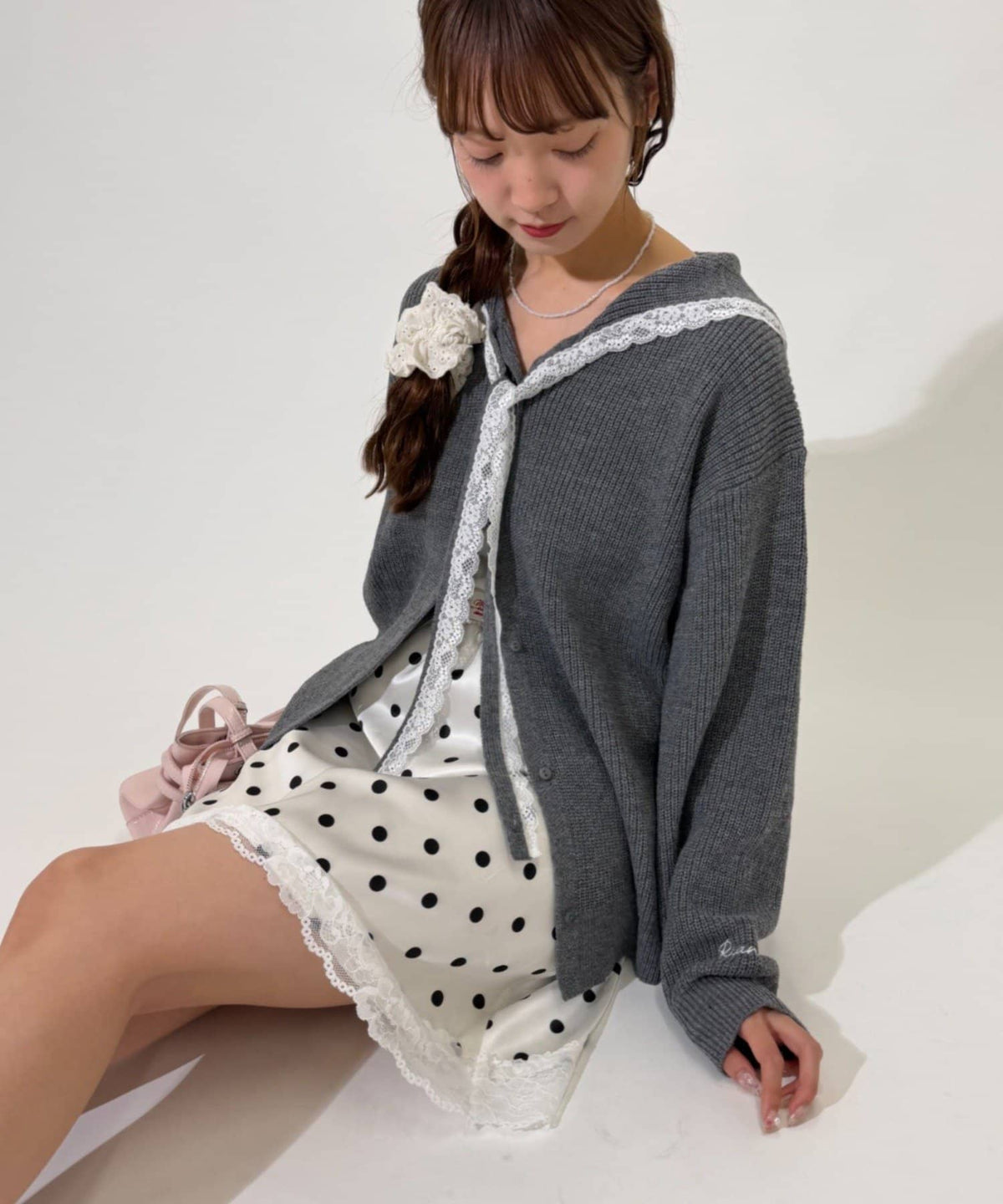 w closet Sailor collar knit - Image 3