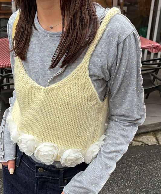 CIAOPANIC Rose knit bustier - Image 1