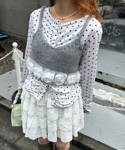 CIAOPANIC Rose knit bustier - Image 23