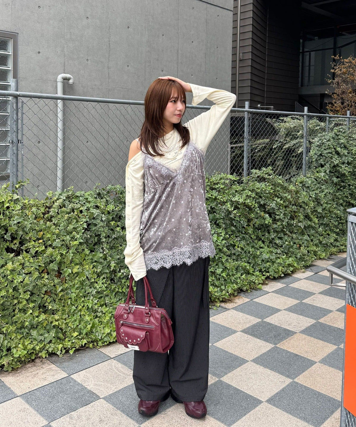 CIAOPANIC 碎花天鵝絨吊帶裙 - Image 19