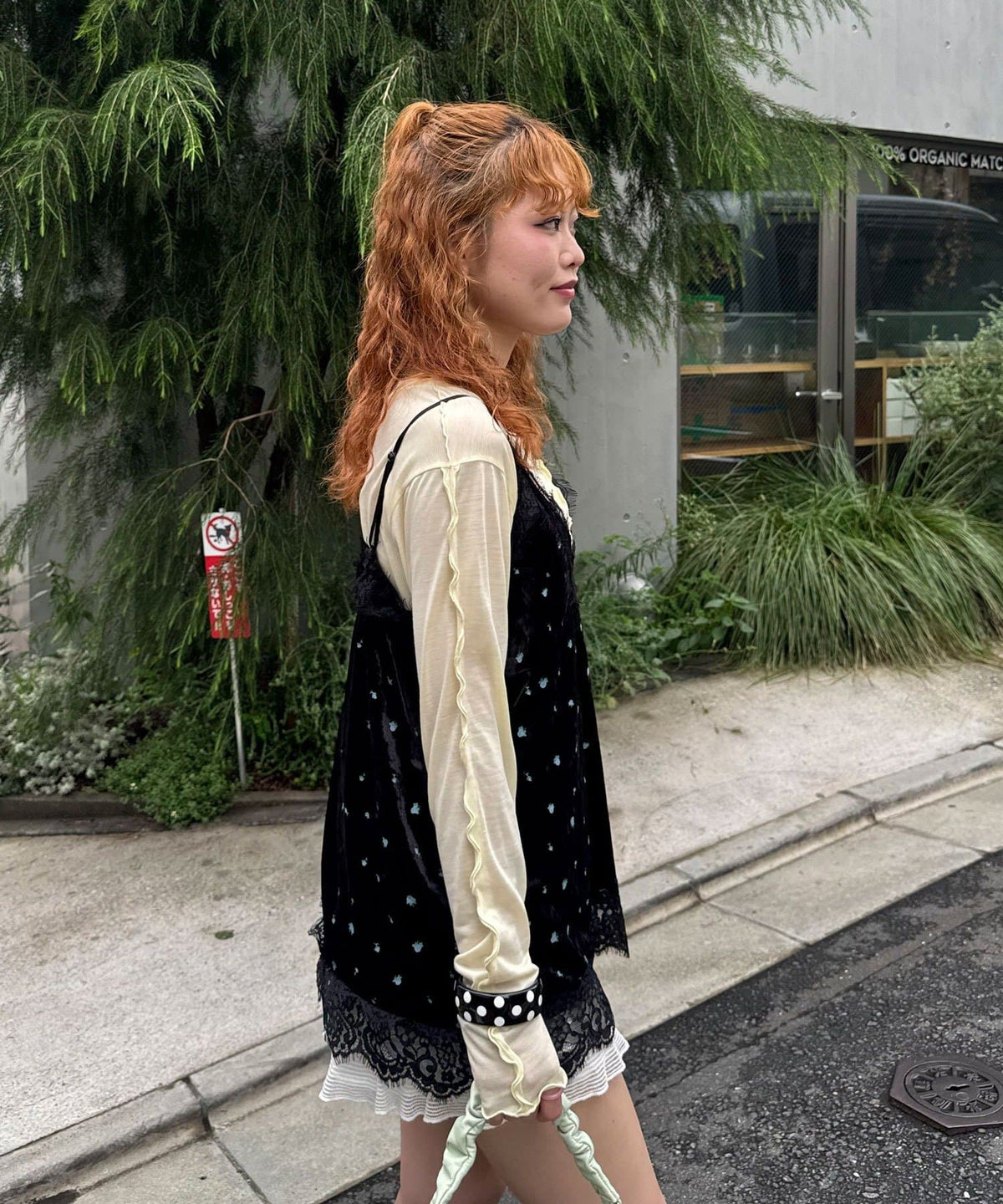 CIAOPANIC 碎花天鵝絨吊帶裙 - Image 25