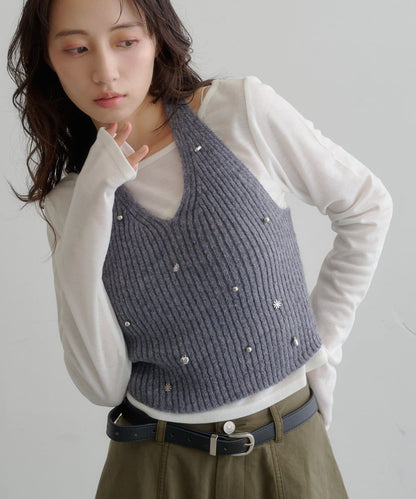 [2P Set] Kastane Halter knit + Top - Image 13