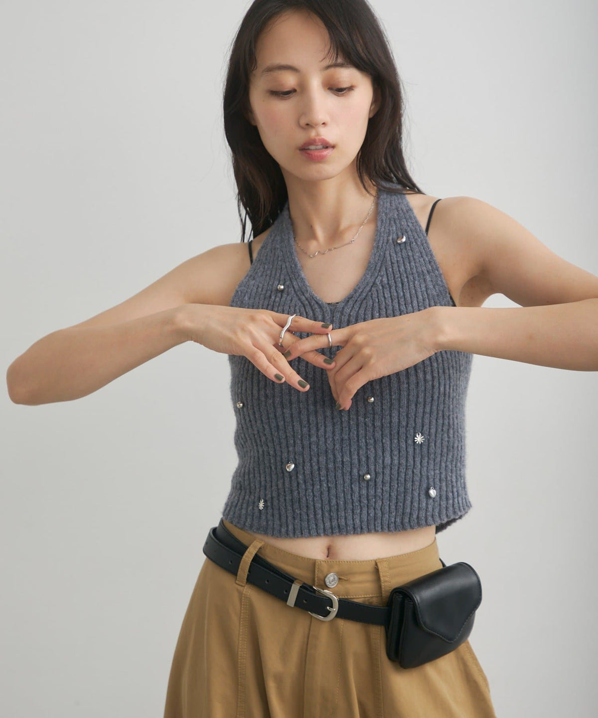 [2P Set] Kastane Halter knit + Top - Image 21