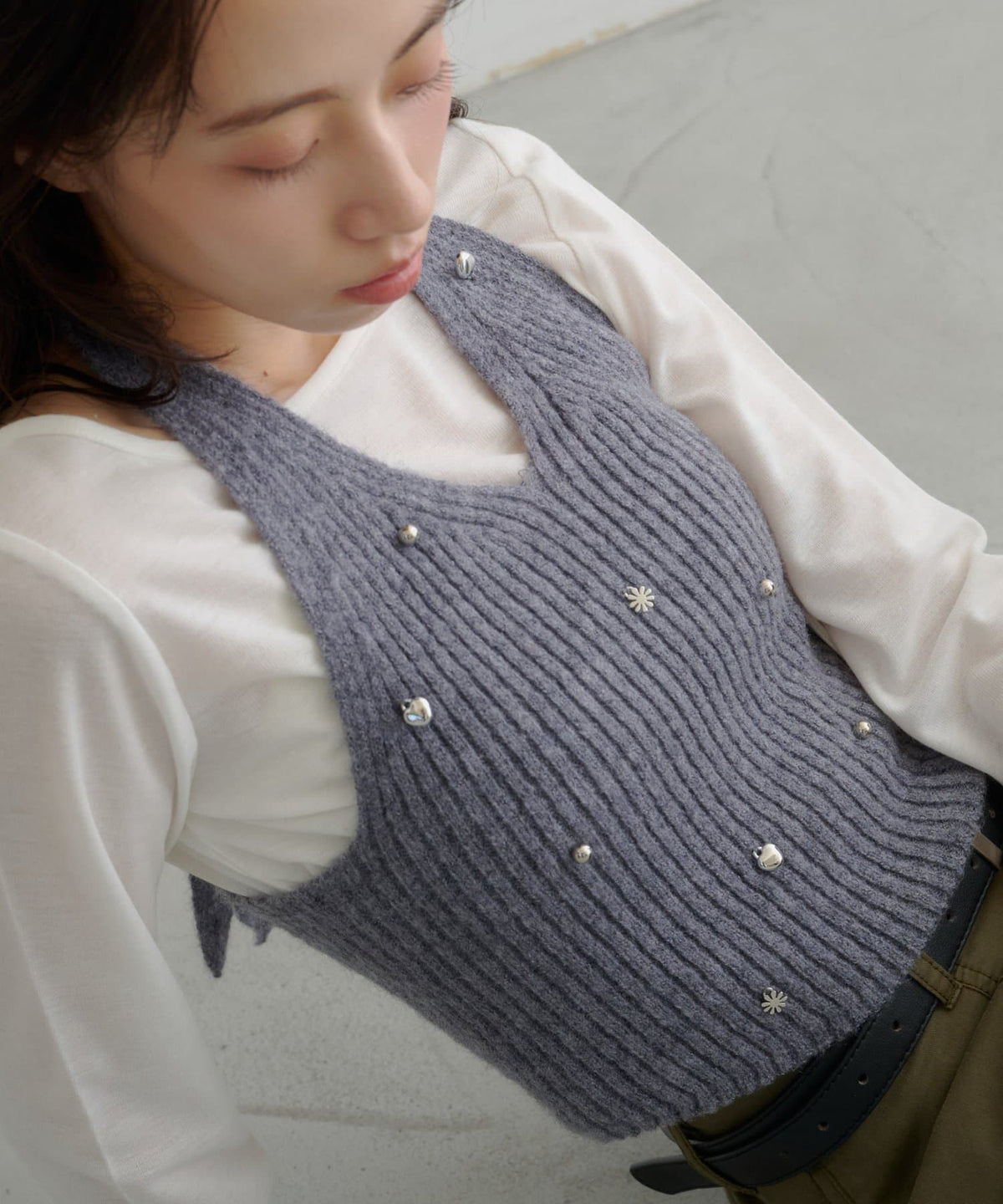 [2P Set] Kastane Halter knit + Top - Image 5