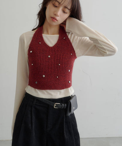 [2P Set] Kastane Halter knit + Top - Image 30