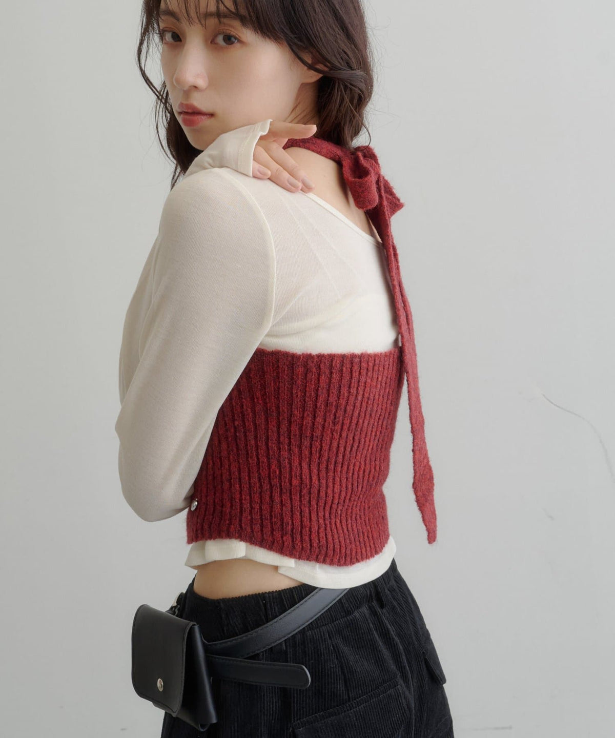 [2P Set] Kastane Halter knit + Top - Image 31