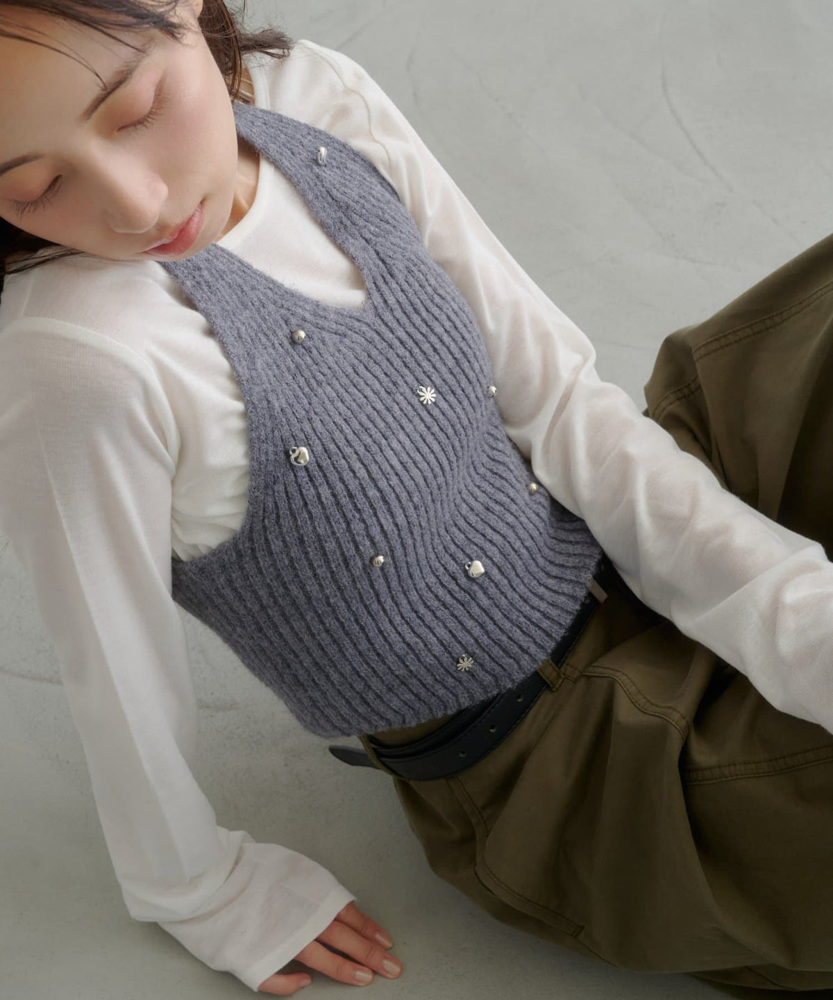 [2P Set] Kastane Halter knit + Top - Image 6