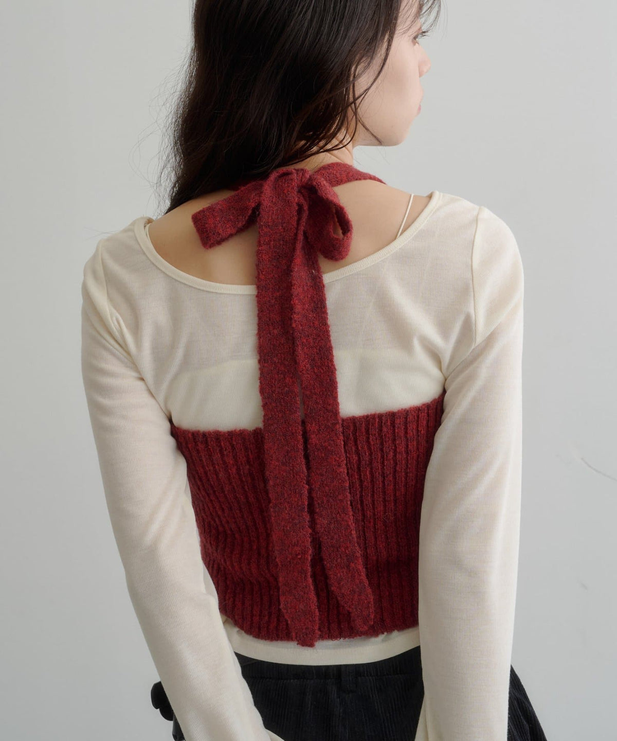 [2P Set] Kastane Halter knit + Top - Image 33