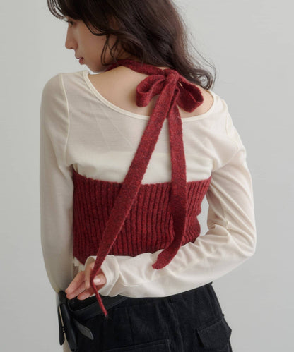 [2P Set] Kastane Halter knit + Top - Image 34