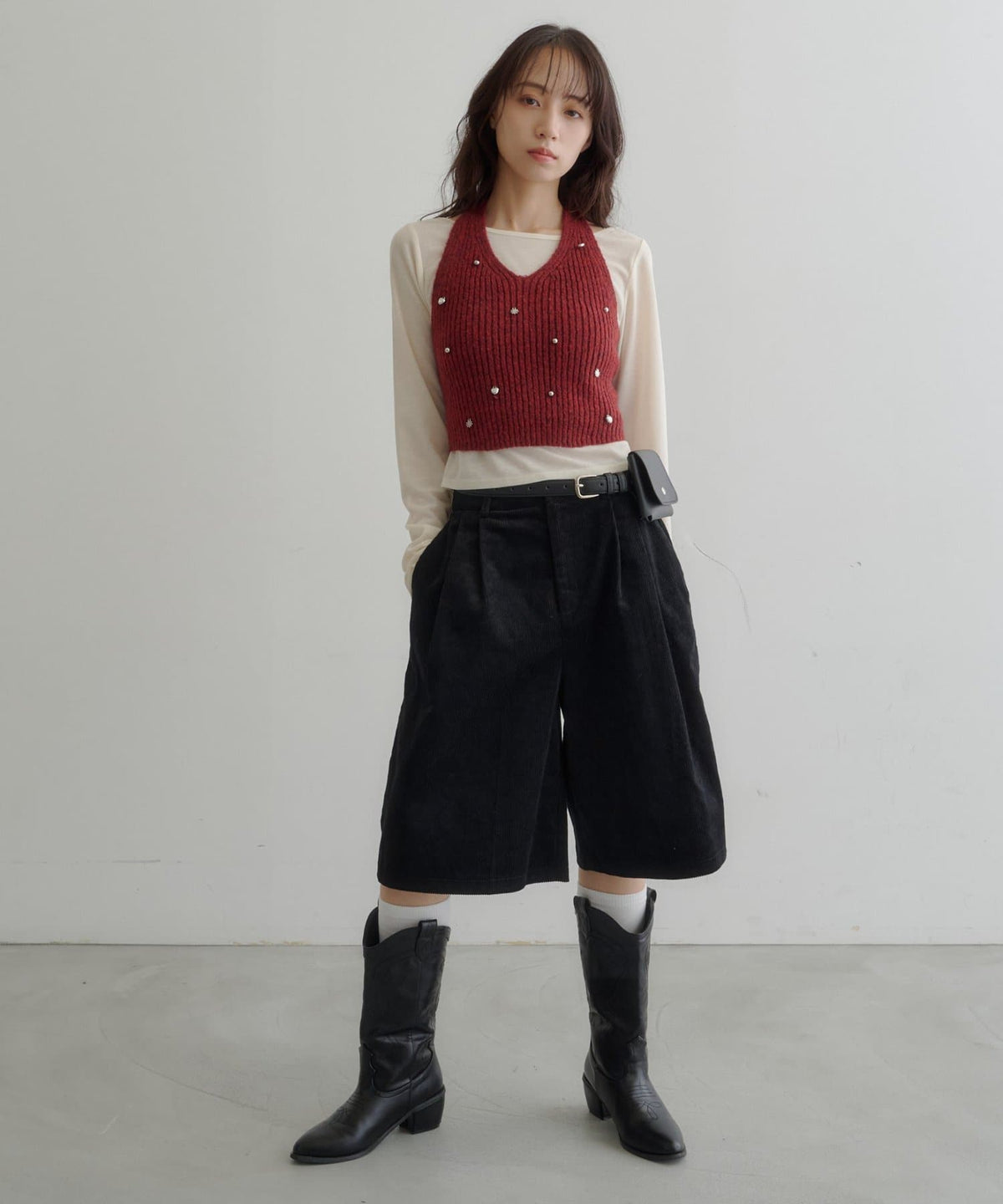 [2P Set] Kastane Halter knit + Top - Image 36