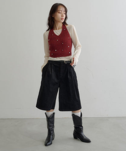 [2P Set] Kastane Halter knit + Top - Image 37