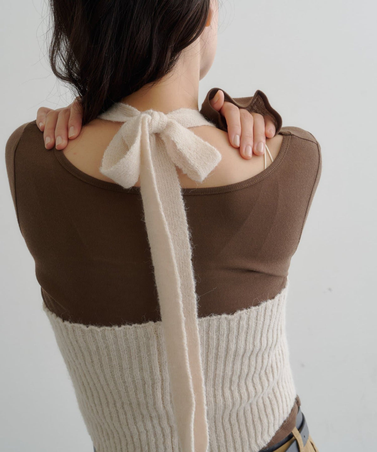 [2P Set] Kastane Halter knit + Top - Image 43