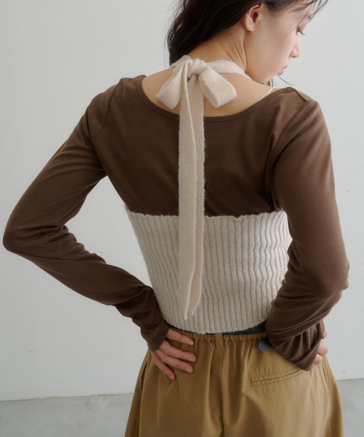 [2P Set] Kastane Halter knit + Top - Image 44