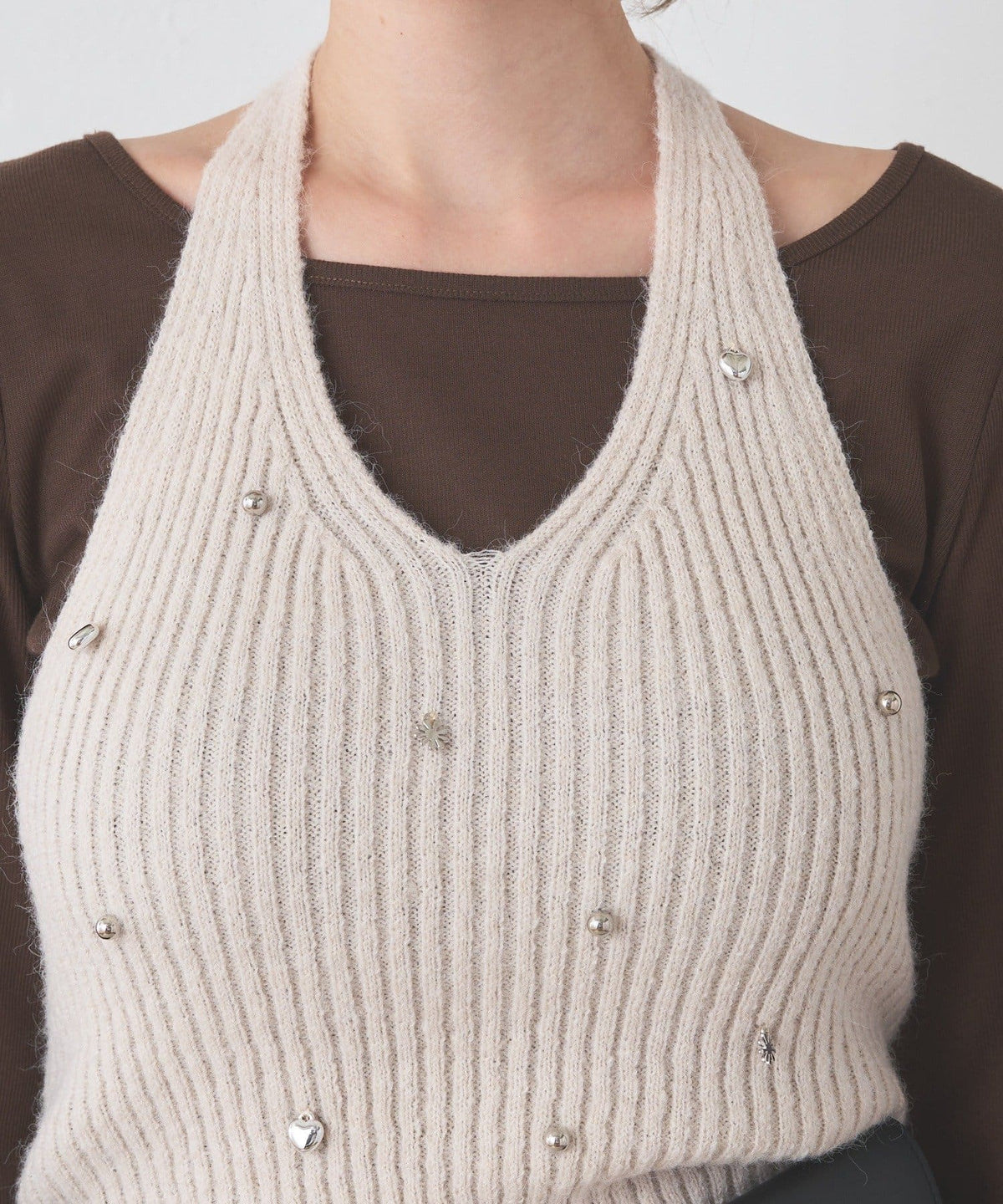[2P Set] Kastane Halter knit + Top - Image 50