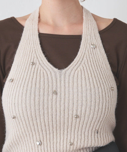 [2P Set] Kastane Halter knit + Top - Image 50