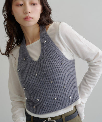 [2P Set] Kastane Halter knit + Top - Image 12