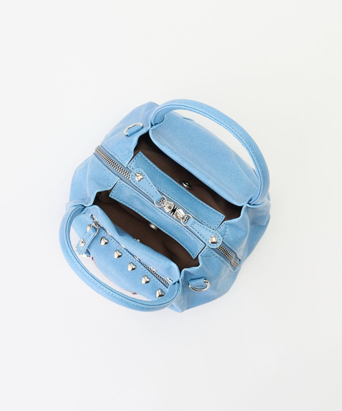 [CIAOPANIC] GRAIN 2-Way Heart Studded Bag - Image 50