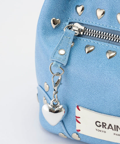 [CIAOPANIC] GRAIN 2-Way Heart Studded Bag - Image 52