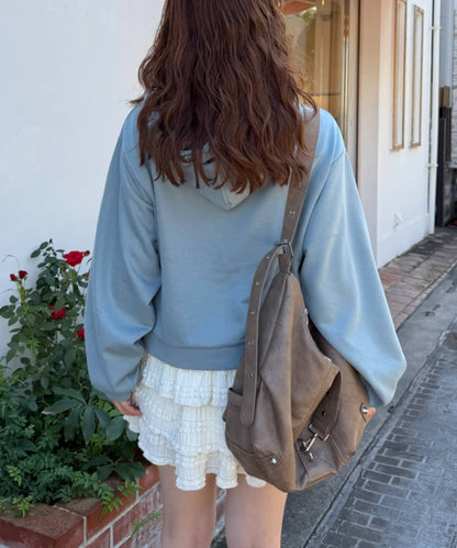 [短version] w closet Star pattern patchwork hoodie - Image 19