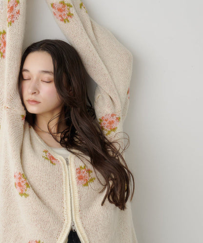 Kastane Flower Zip Knit - Image 4