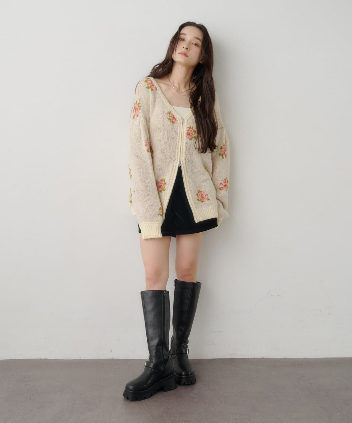 Kastane Flower Zip Knit - Image 7