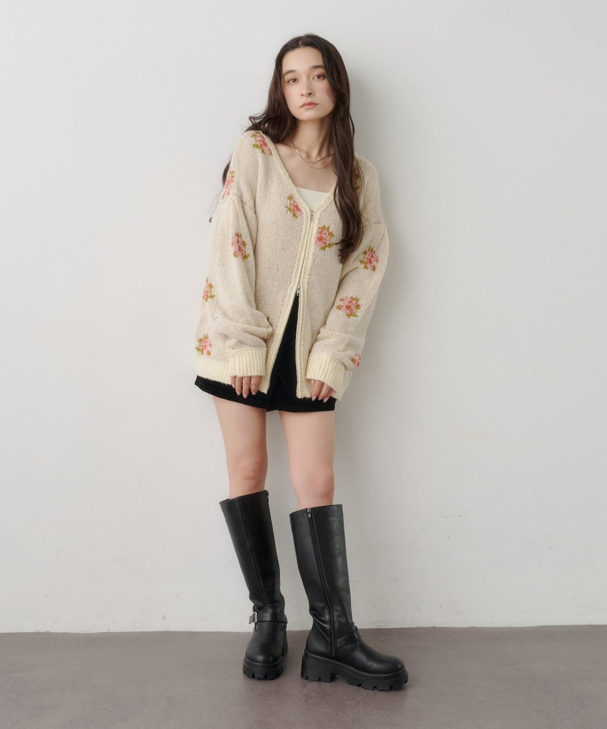 Kastane Flower Zip Knit - Image 8