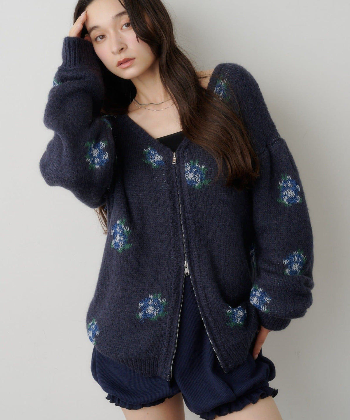 Kastane Flower Zip Knit - Image 3