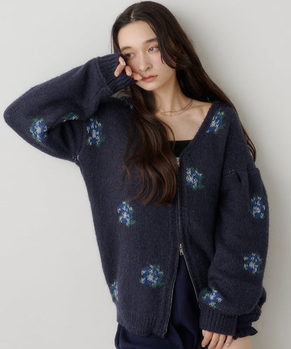 Kastane Flower Zip Knit - Image 9