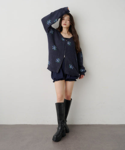 Kastane Flower Zip Knit - Image 13