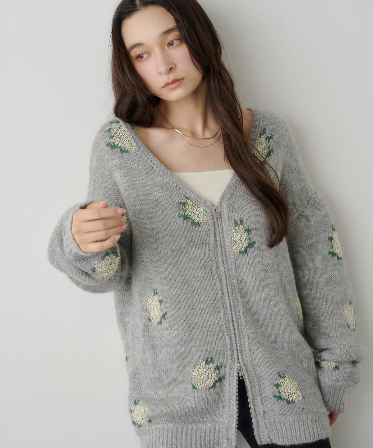 Kastane Flower Zip Knit - Image 16