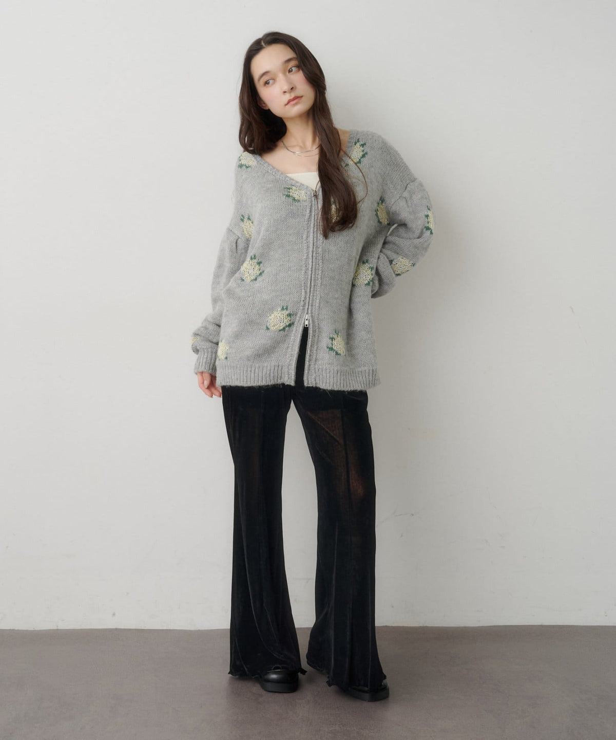 Kastane Flower Zip Knit - Image 19