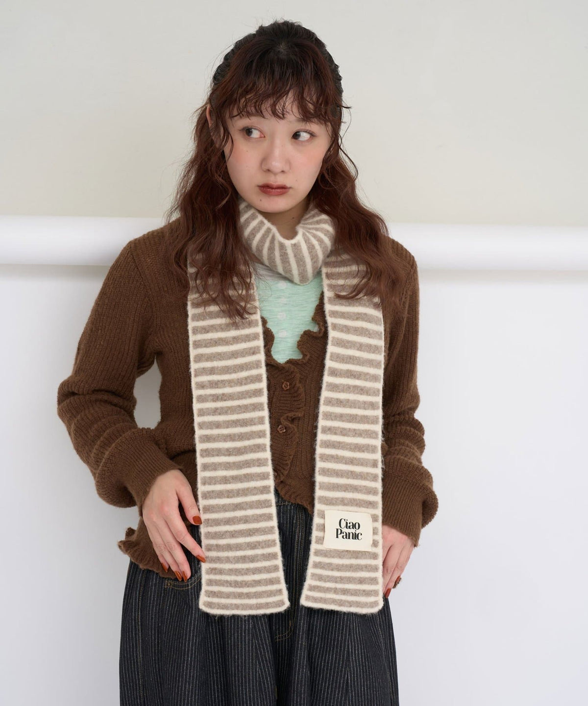 CIAOPANIC 拼色條紋幼頸巾 - Image 9
