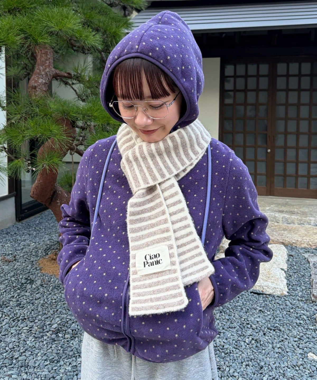 CIAOPANIC 拼色條紋幼頸巾 - Image 12