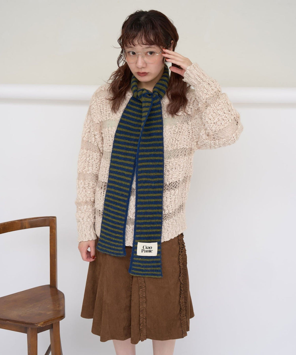 CIAOPANIC 拼色條紋幼頸巾 - Image 18