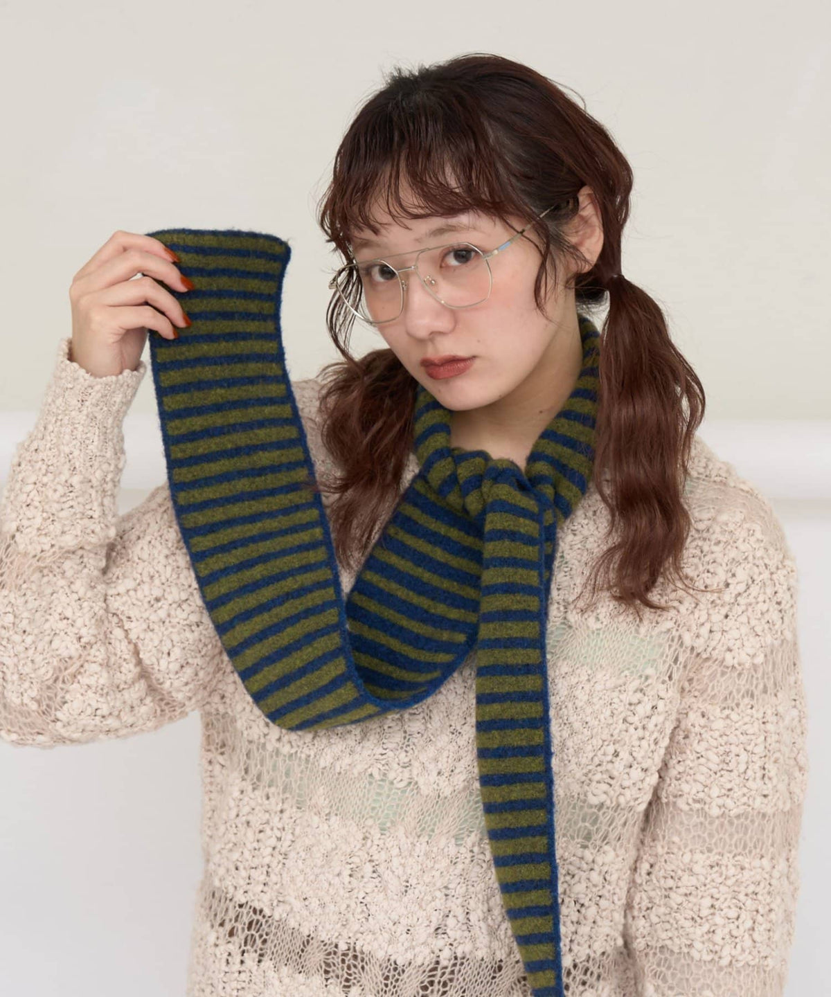 CIAOPANIC 拼色條紋幼頸巾 - Image 20
