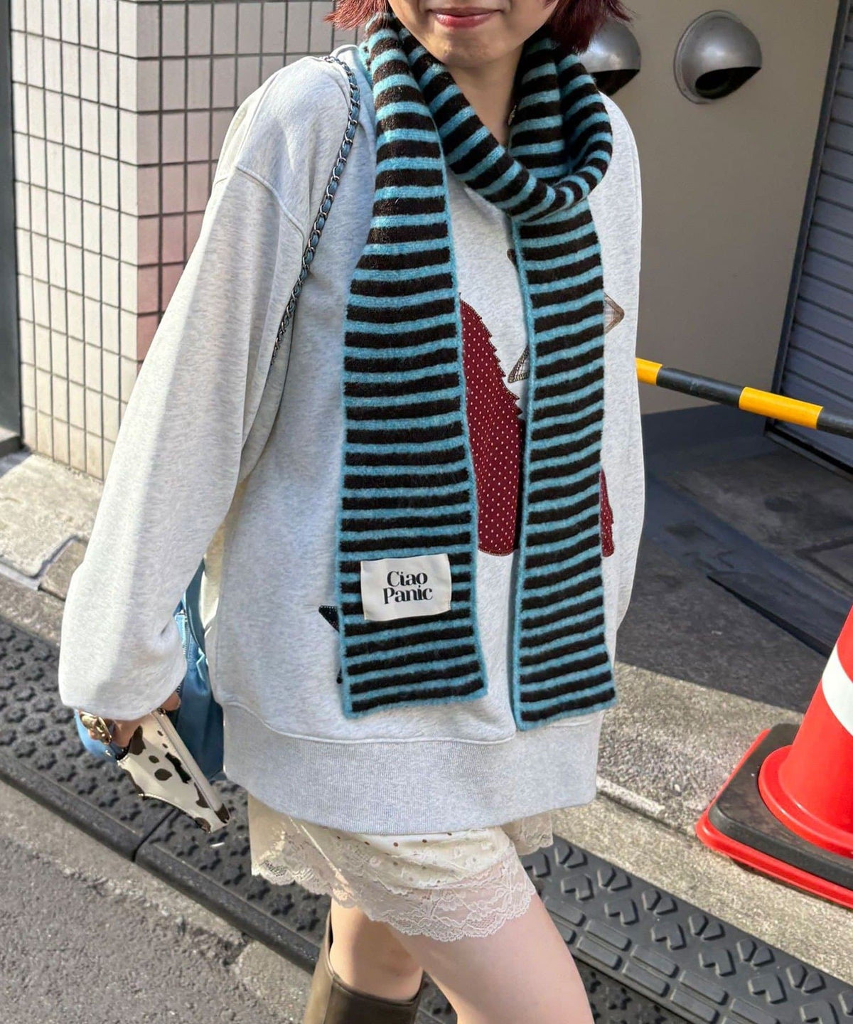 CIAOPANIC 拼色條紋幼頸巾 - Image 35