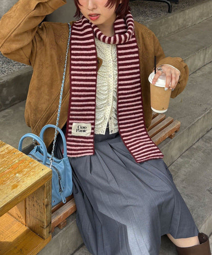 CIAOPANIC 拼色條紋幼頸巾 - Image 42