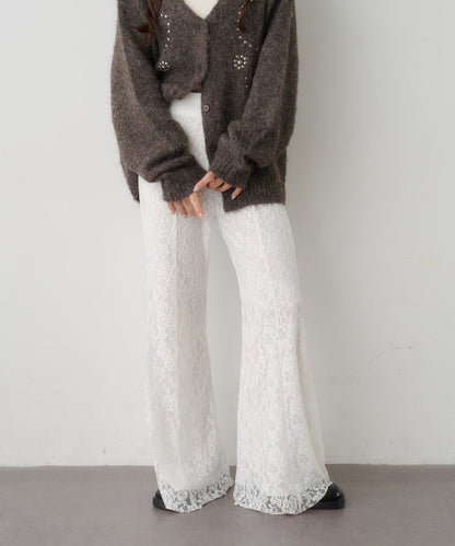 Kastane Lace / Velour flare pants - Image 4
