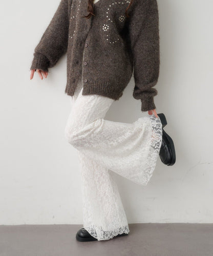 Kastane Lace / Velour flare pants - Image 5
