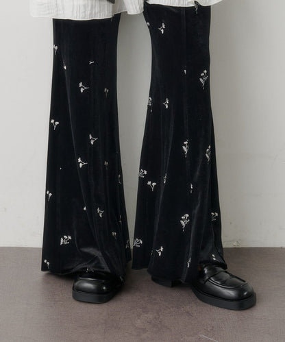 Kastane Lace / Velour flare pants - Image 3