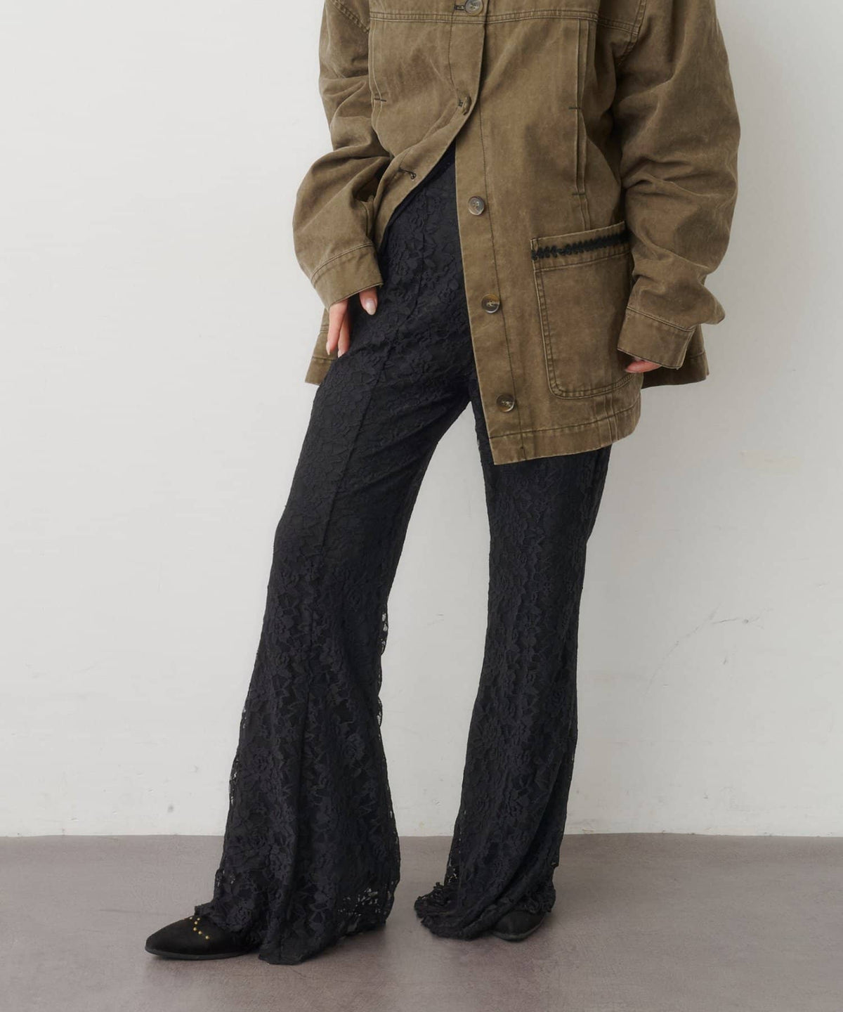 Kastane Lace / Velour flare pants - Image 17