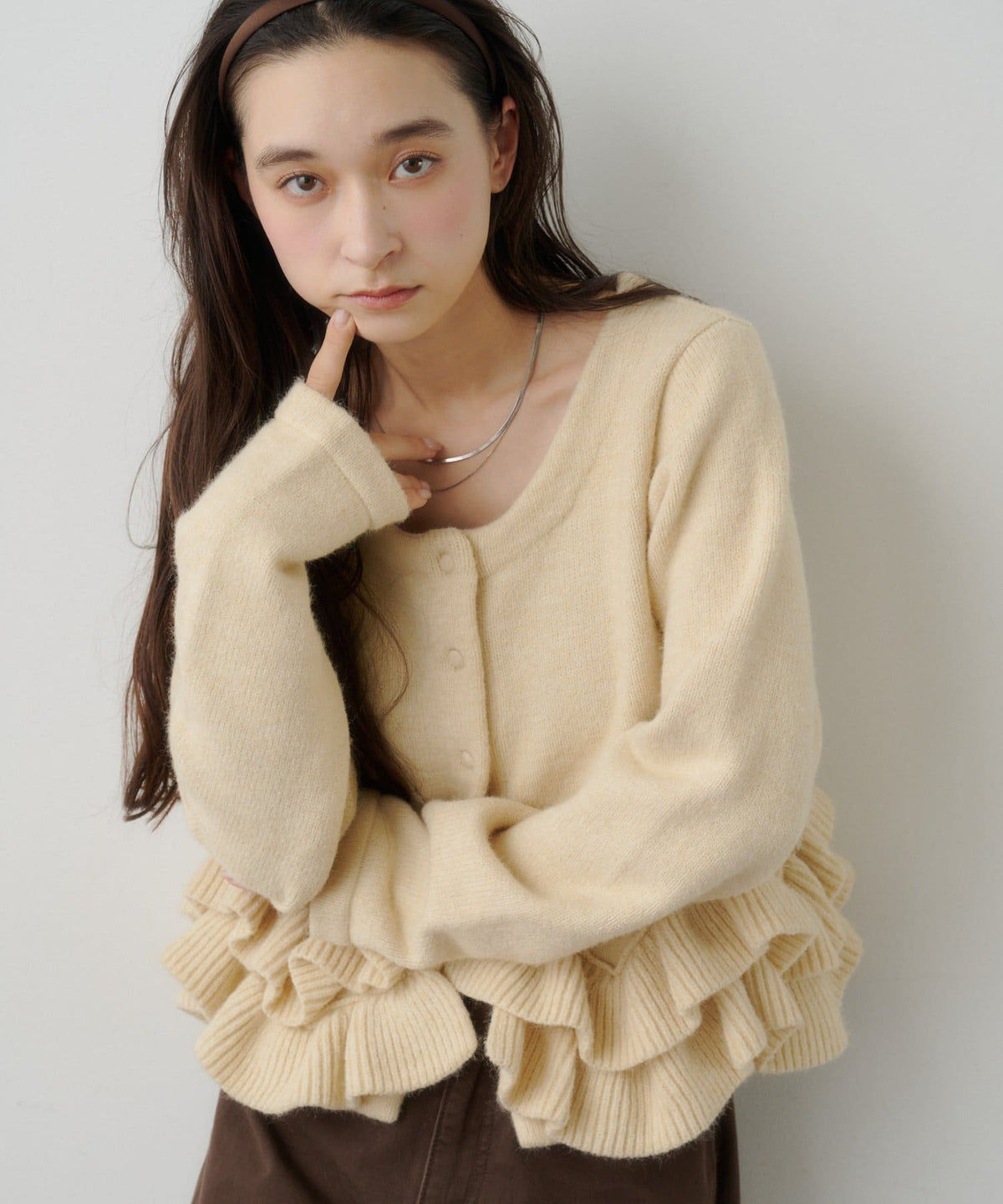 Kastane Peplum Knit Cardigan - Image 6