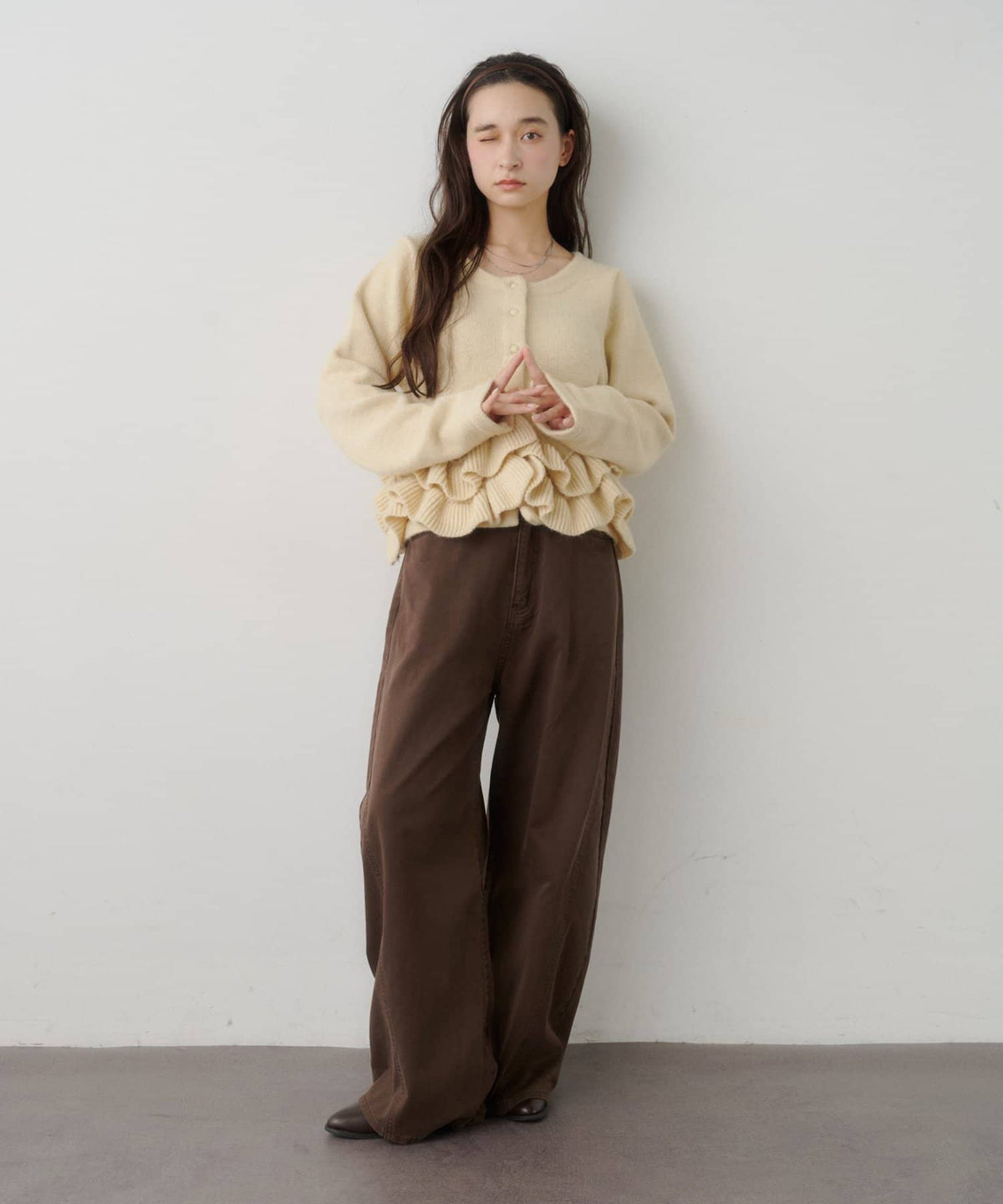 Kastane Peplum Knit Cardigan - Image 10