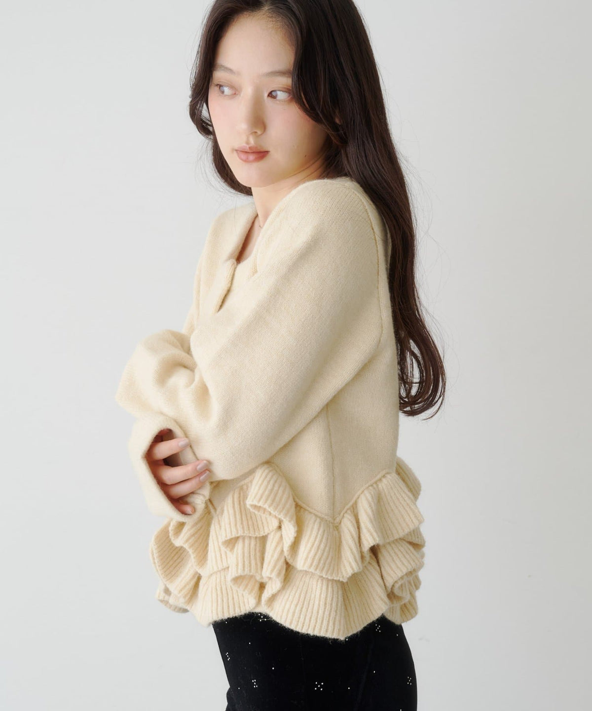 Kastane Peplum Knit Cardigan - Image 12
