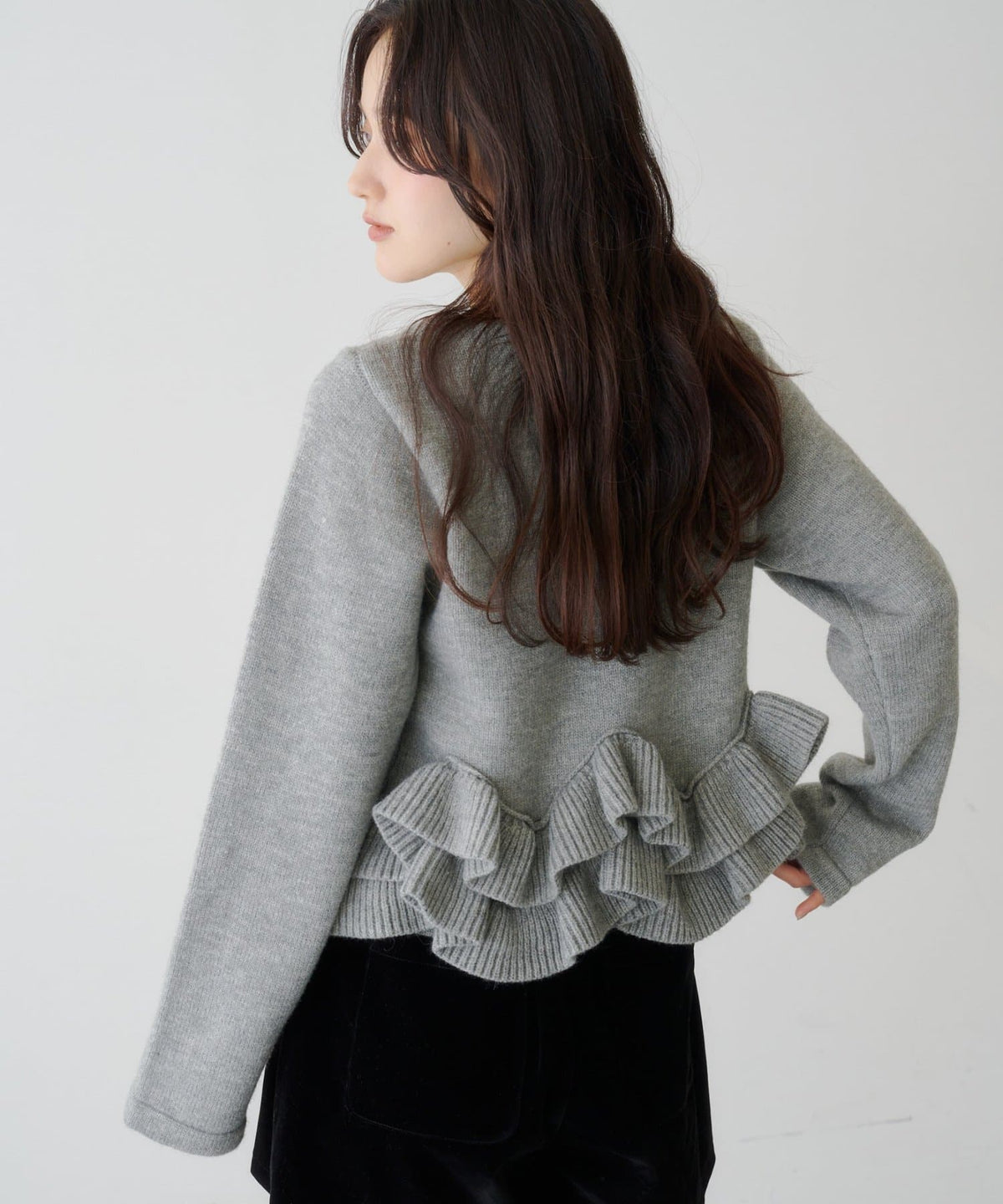 Kastane Peplum Knit Cardigan - Image 26
